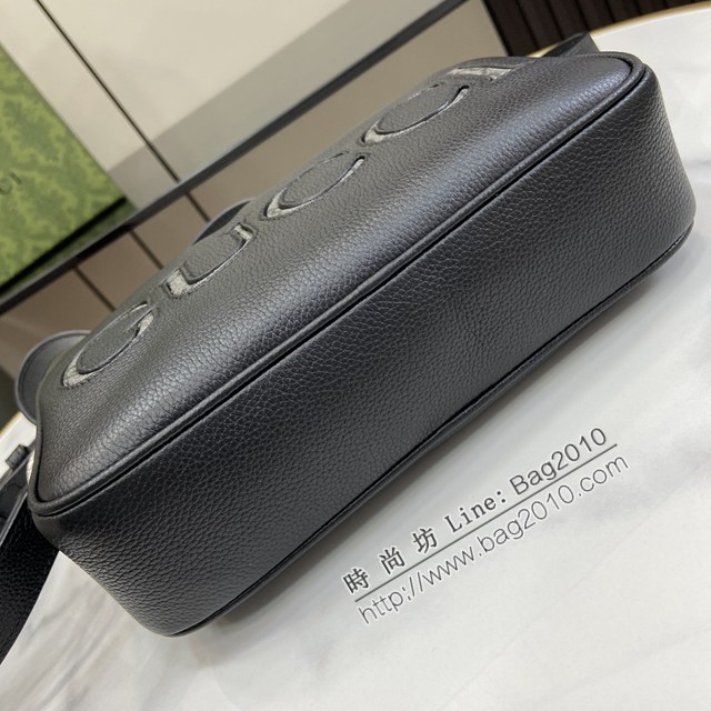 Gucci專櫃古馳最新款迷你肩背包男士斜挎包相機包 jh2455型號：768391